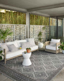 Loloi II Rainier Collection - Indoor/Outdoor Power Loomed Rug in Grey & Charcoal (RAI-06)