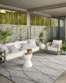Loloi II Rainier Collection - Indoor/Outdoor Power Loomed Rug in Dove & Grey (RAI-07)