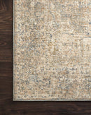 Loloi Revere Collection - Traditional Power Loomed Rug in Granite & Blue (REV-08)