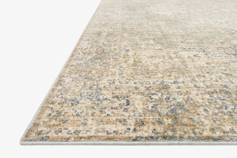 Loloi Revere Collection - Traditional Power Loomed Rug in Granite & Blue (REV-08)