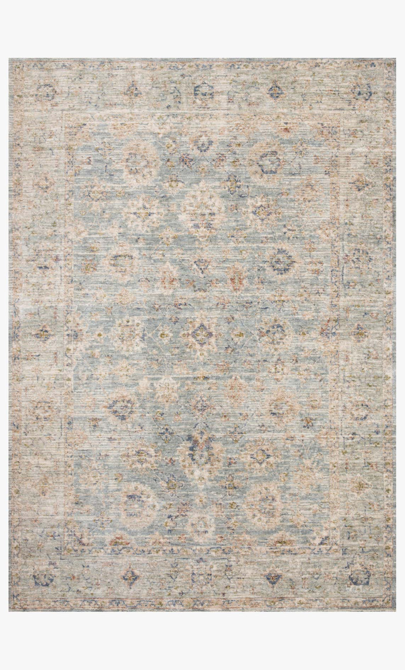 Loloi Revere Collection - Traditional Power Loomed Rug in Light Blue (REV-09)