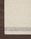Loloi Reyla Collection - Contemporary Hand Woven Rug in Ivory & Silver (RLA-01)