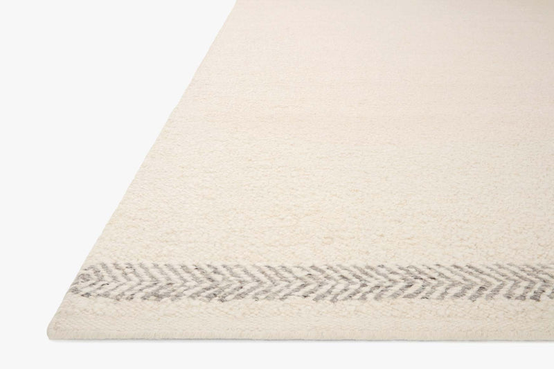 Loloi Reyla Collection - Contemporary Hand Woven Rug in Ivory & Silver (RLA-01)