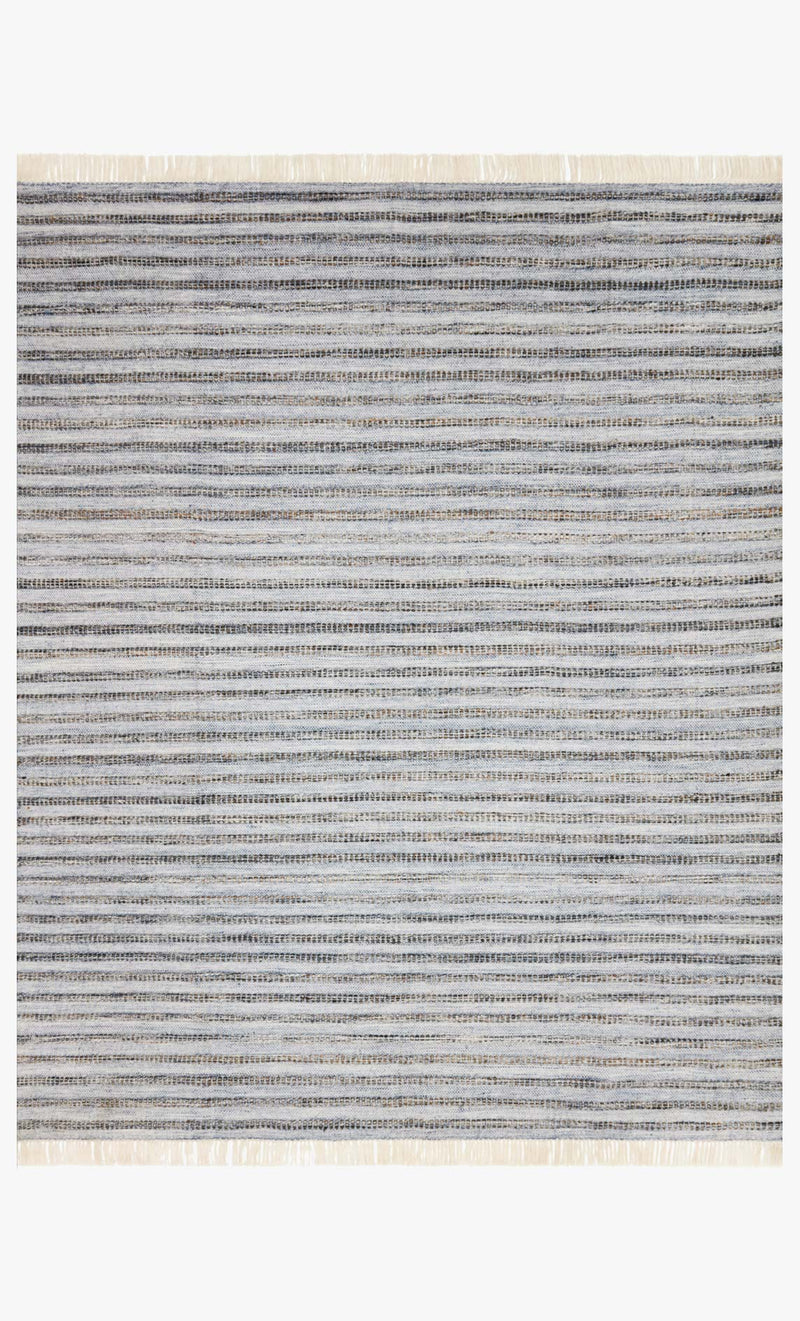 Justina Blakeney x Loloi Rey Collection - Indoor/Outdoor Hand Woven Rug in Denim & Natural (REY-01)