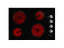ROBAM 30-Inch Radiant Electric Ceramic Glass Cooktop in Black with 4 Elements including 2 Power Boil Elements (W412)