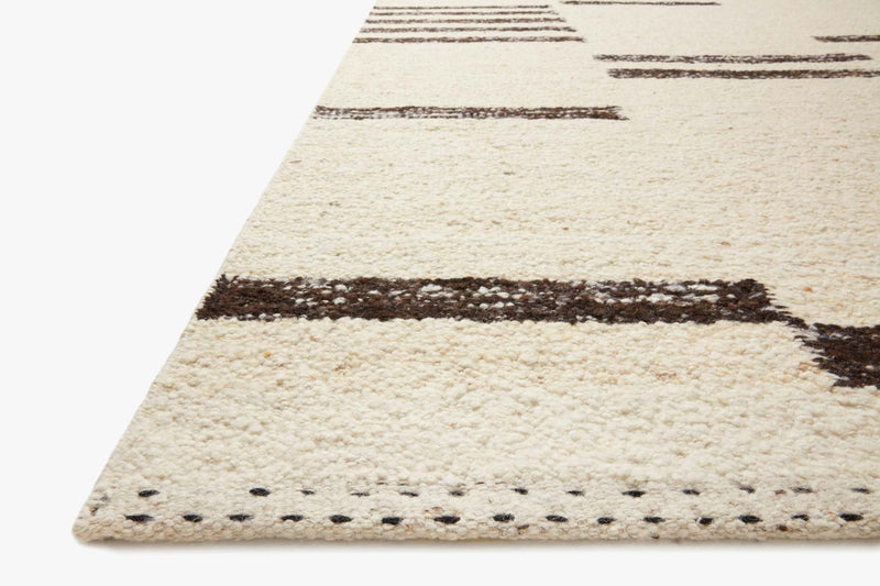 Loloi Roman Collection - Contemporary Hand Woven Rug in Natural & Bark (ROM-01)