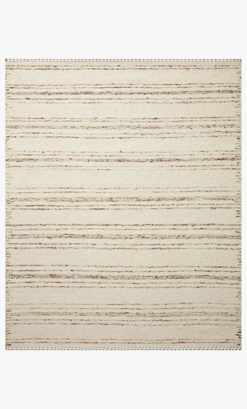 Loloi Roman Collection - Contemporary Hand Woven Rug in Ivory & Pebble (ROM-02)