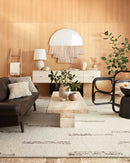 Loloi Roman Collection - Contemporary Hand Woven Rug in Ivory & Granite (ROM-03)