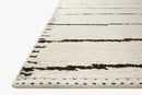 Loloi Roman Collection - Contemporary Hand Woven Rug in Ivory & Black (ROM-05)