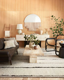 Loloi Roman Collection - Contemporary Hand Woven Rug in Ivory & Black (ROM-05)