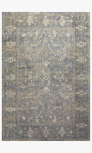 Chris Loves Julia x Loloi - Rosemarie Collection - Traditional Power Loomed Rug in Sand & Lagoon (ROE-03)