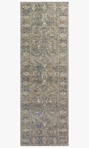 Chris Loves Julia x Loloi - Rosemarie Collection - Traditional Power Loomed Rug in Sand & Lagoon (ROE-03)