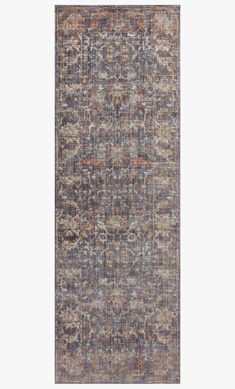 Chris Loves Julia x Loloi - Rosemarie Collection - Traditional Power Loomed Rug in Graphite & Multi (ROE-04)