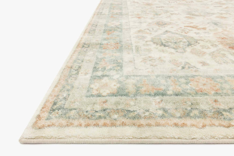Loloi II Rosette Collection - Traditional Power Loomed Rug in Beige & Multi (ROS-01)