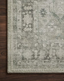 Loloi II Rosette Collection - Traditional Power Loomed Rug in Steel & Graphite (ROS-04)