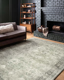 Loloi II Rosette Collection - Traditional Power Loomed Rug in Steel & Graphite (ROS-04)