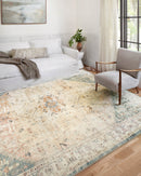 Loloi II Rosette Collection - Traditional Power Loomed Rug in Clay & Ivory (ROS-06)