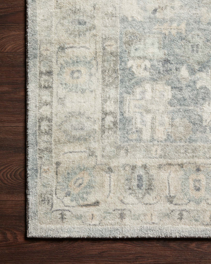 Loloi II Rosette Collection - Traditional Power Loomed Rug in Denim & Fog (ROS-07)