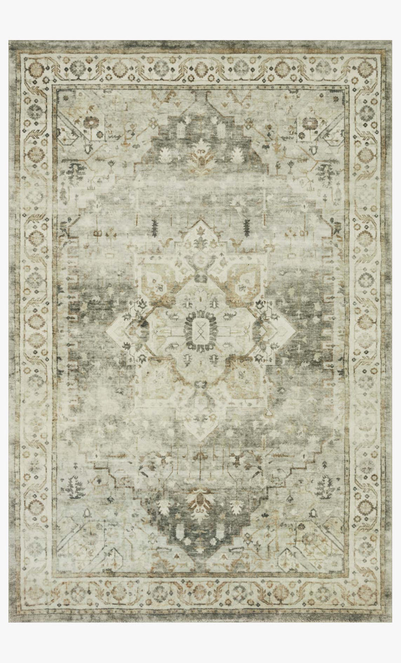 Loloi II Rosette Collection - Traditional Power Loomed Rug in Sage & Beige (ROS-09)