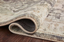 Loloi II Rosette Collection - Traditional Power Loomed Rug in Slate & Ivory (ROS-09)