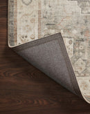 Loloi II Rosette Collection - Traditional Power Loomed Rug in Slate & Ivory (ROS-09)