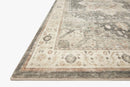Loloi II Rosette Collection - Traditional Power Loomed Rug in Slate & Ivory (ROS-09)