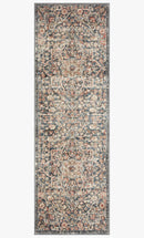 Loloi II Saban Collection - Traditional Power Loomed Rug in Blue & Spice (SAB-02)