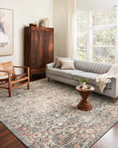 Loloi II Saban Collection - Traditional Power Loomed Rug in Blue & Spice (SAB-02)