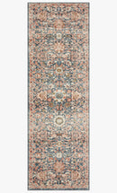 Loloi II Saban Collection - Traditional Power Loomed Rug in Navy & Rust (SAB-03)