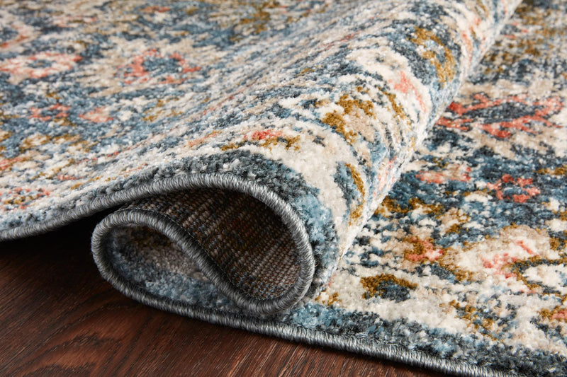 Loloi II Saban Collection - Traditional Power Loomed Rug in Blue & Sand (SAB-04)