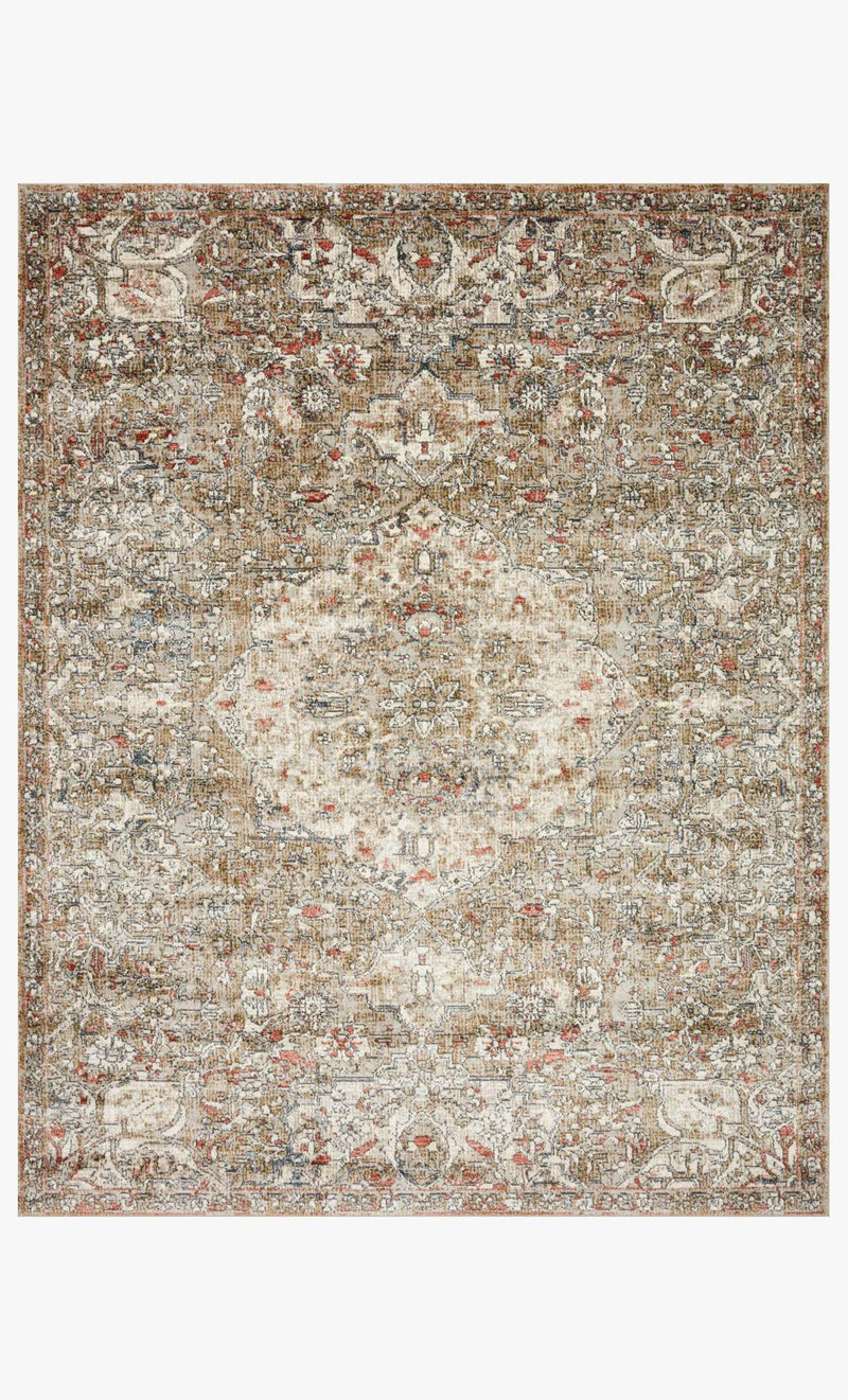 Loloi II Saban Collection - Traditional Power Loomed Rug in Straw & Beige (SAB-07)