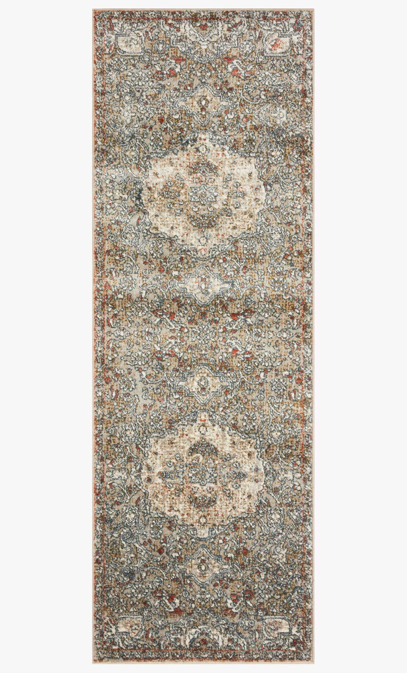 Loloi II Saban Collection - Traditional Power Loomed Rug in Straw & Beige (SAB-07)