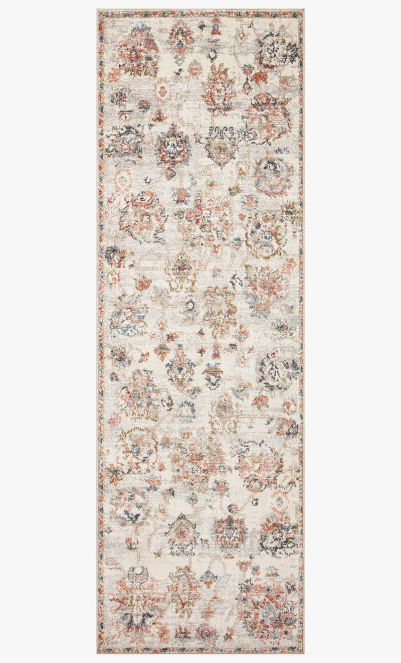Loloi II Saban Collection - Traditional Power Loomed Rug in Ivory & Multi (SAB-09)