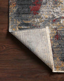 Loloi II Samra Collection - Transitional Power Loomed Rug in Dk. Grey & Spice (SAM-03)