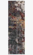 Loloi II Samra Collection - Transitional Power Loomed Rug in Dk. Grey & Spice (SAM-03)