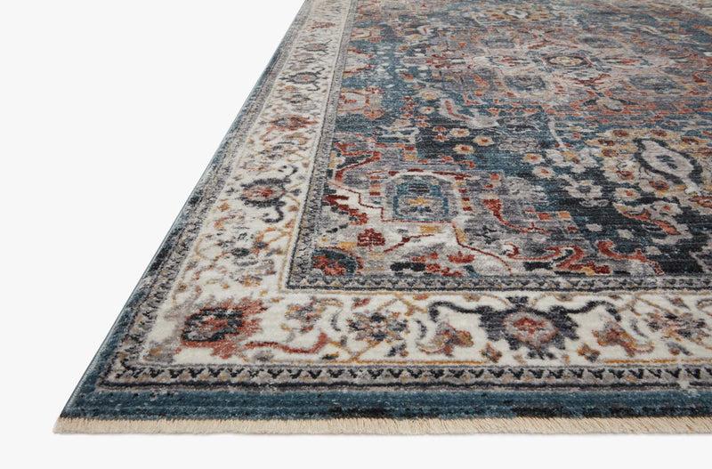 Loloi II Samra Collection - Transitional Power Loomed Rug in Slate & Multi (SAM-04)