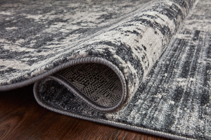 Loloi II Samra Collection - Transitional Power Loomed Rug in Charcoal & Silver (SAM-06)