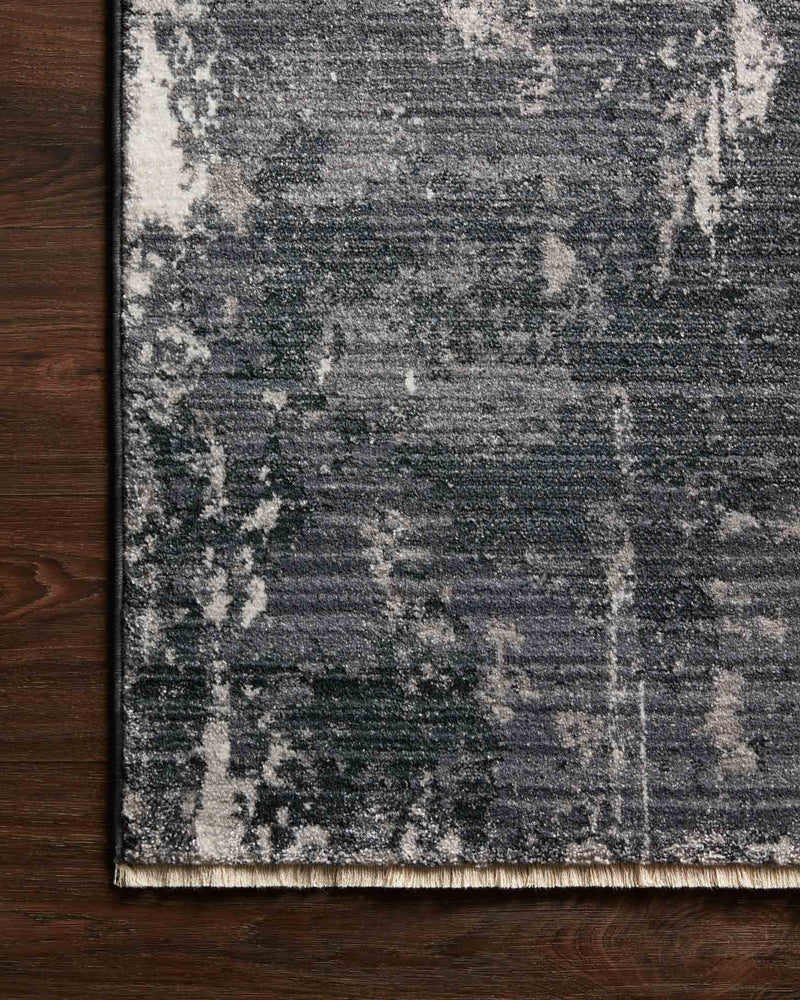 Loloi II Samra Collection - Transitional Power Loomed Rug in Charcoal & Silver (SAM-06)