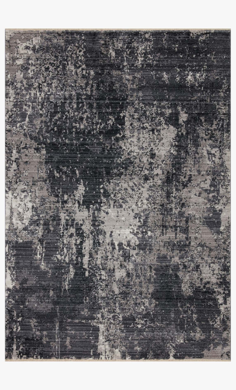 Loloi II Samra Collection - Transitional Power Loomed Rug in Charcoal & Silver (SAM-06)