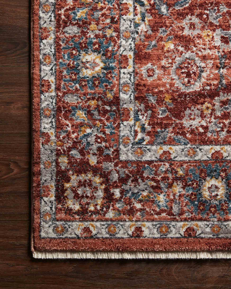 Loloi II Samra Collection - Transitional Power Loomed Rug in Brick (SAM-07)