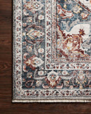 Loloi II Samra Collection - Transitional Power Loomed Rug in Ivory & Denim (SAM-09)