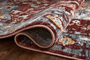Loloi II Samra Collection - Transitional Power Loomed Rug in Brick & Grey (SAM-10)