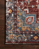 Loloi II Samra Collection - Transitional Power Loomed Rug in Brick & Grey (SAM-10)
