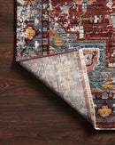 Loloi II Samra Collection - Transitional Power Loomed Rug in Brick & Grey (SAM-10)