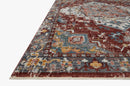 Loloi II Samra Collection - Transitional Power Loomed Rug in Brick & Grey (SAM-10)