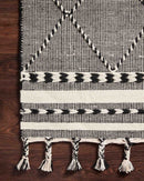 Loloi II Sawyer Collection - Contemporary Hand Loomed Rug in Black (SAW-01)