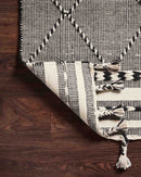 Loloi II Sawyer Collection - Contemporary Hand Loomed Rug in Black (SAW-01)