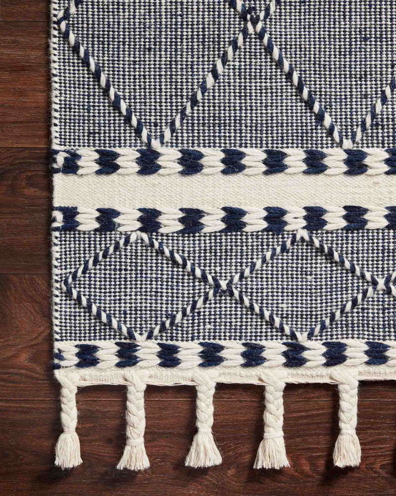 Loloi II Sawyer Collection - Contemporary Hand Loomed Rug in Navy (SAW-02)