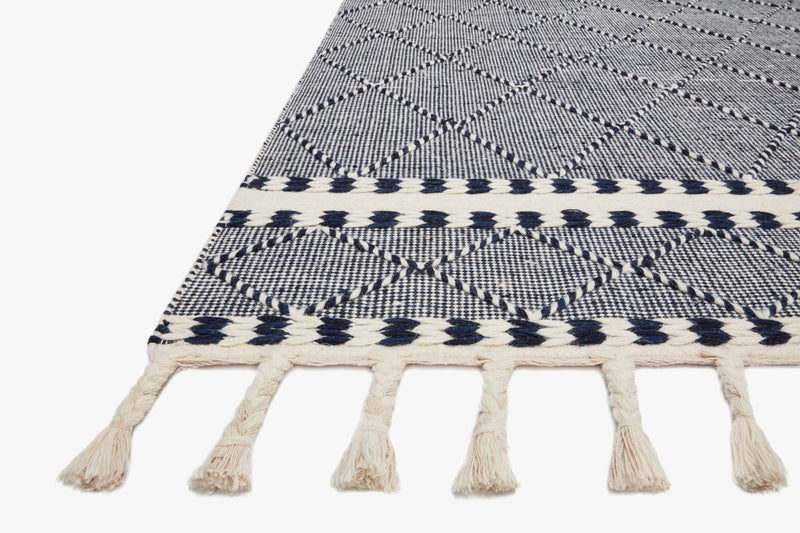 Loloi II Sawyer Collection - Contemporary Hand Loomed Rug in Navy (SAW-02)