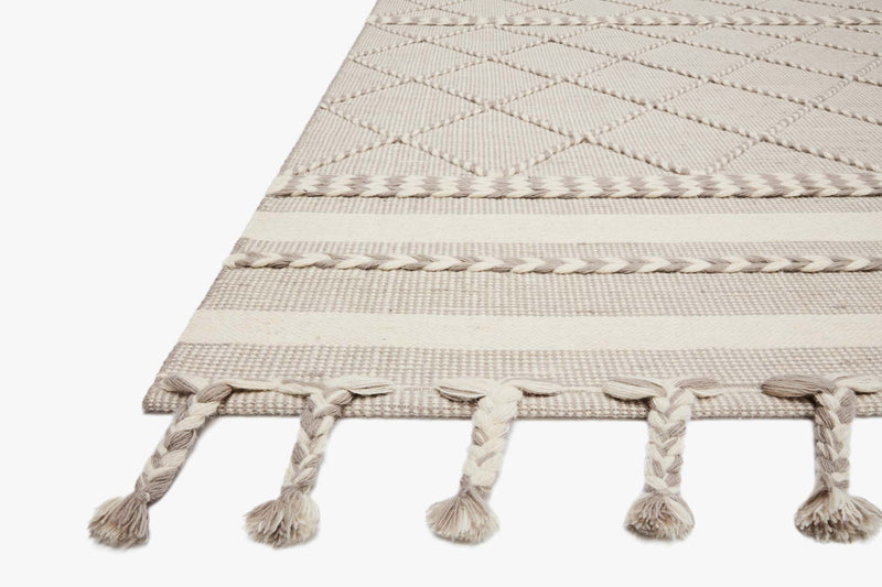 Loloi II Sawyer Collection - Contemporary Hand Loomed Rug in Silver (SAW-05)
